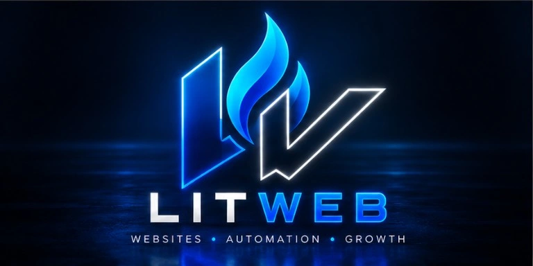 LitWeb illuminated logo
